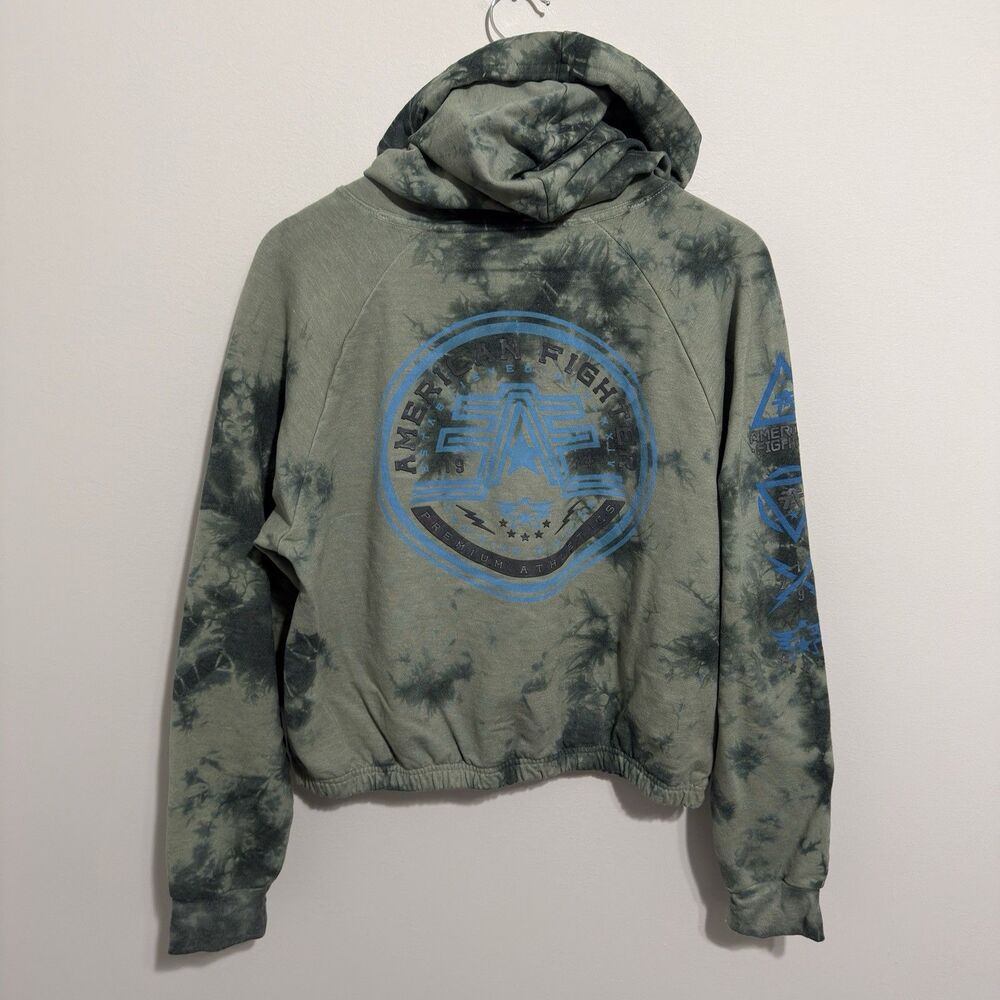 American Fighter Hoodie Long Sleeve Premium Athleisure Full Zip Large